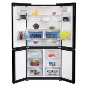 BEKO Refrigerator Side x Side 626 Liter NoFrost Digital with Water Dispenser Black GNE134626BH