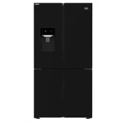 BEKO Refrigerator Side x Side 626 Liter NoFrost Digital with Water Dispenser Black GNE134626BH