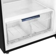 Haier Top Mount Refrigerator 473 Liter Inverter Grey Metal HRF-672VCFMBLEG