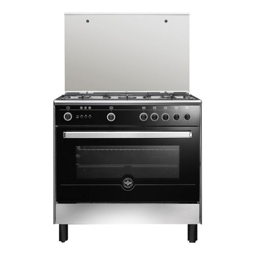 بوتاجاز لاجيرمانيا 90 × 60 – 5 شعلة غاز استانلس × أسود 9N10GUB1X4AWW