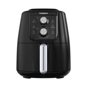 قلاية هوائية بدون زيت تورنيدو 1550 وات 4 لتر تحكم يدوي أسود × سيلفر THF-1554M-XL-BS