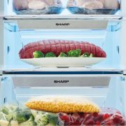 SHARP Deep Freezer Inverter Digital No Frost 7 Drawers 300 Liter, White FJ-EC27(WH)