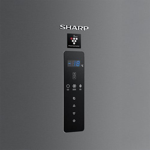 ثلاجة شارب انفرتر ديجيتال فريزر سفلي 448 لتر استانلس غامق SJ-PV60K-DST