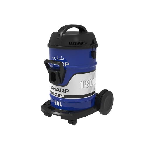 SHARP Pail Can Vacuum Cleaner 1800 Watt Cloth Filter Blue EC-CA1820-X
