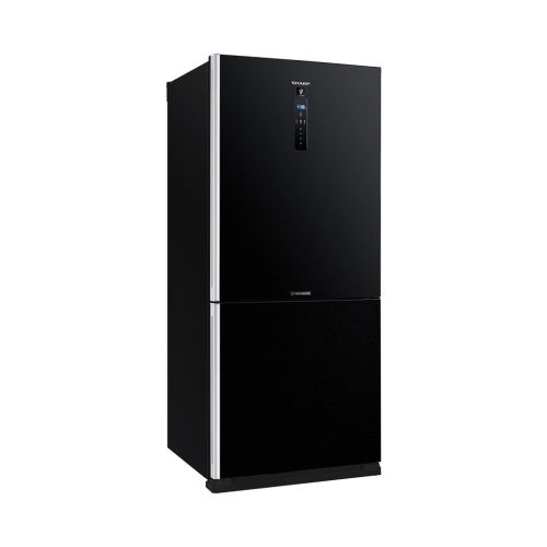 ثلاجة شارب انفرتر ديجيتال فريزر سفلي 558 لتر أسود SJ-PV73K-BK
