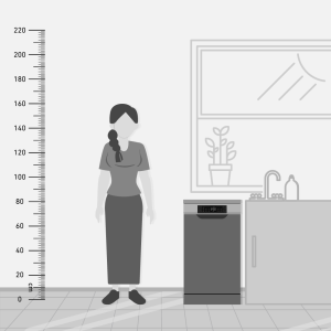 غسالة أطباق تورنيدو 10 أفراد 45 سم شاشة ديجيتال 7 برامج أسود TDV-FN107CBK
