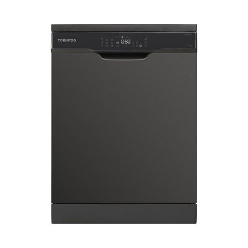 TORNADO Dishwasher 12 Person 60 cm Digital 8 Programs Dark Inox TDV-FN128CDX