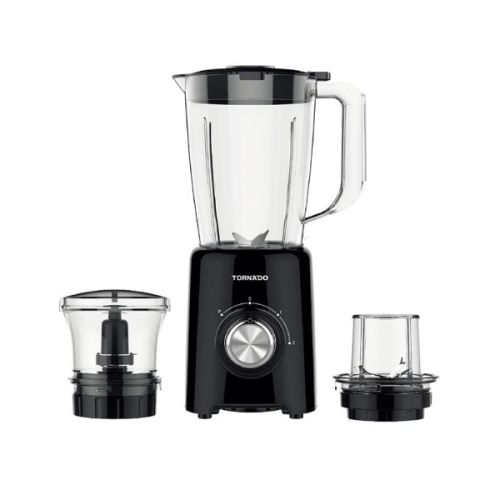 TORNADO Electric Blender 500 Watt 1.5 Liter Mill Chopper Black BL-500T