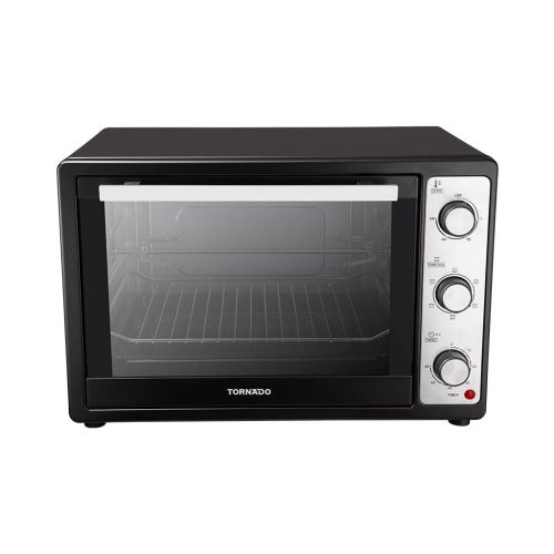 TORNADO Electric Oven 48 Liter 1800 Watt Grill Fan Black TEO-48DGE(K)