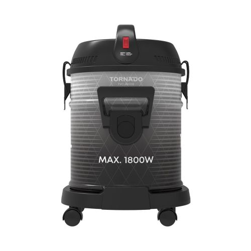 TORNADO Pail Can Vacuum Cleaner 1800 Watt Black TVC-1800B