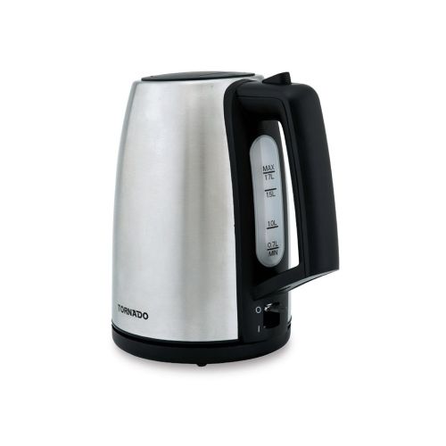 TORNADO Stainless Steel Kettle 1.7 Liter 1850-2200 Watt Stainless TKS-2217E