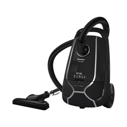 TORNADO Vacuum Cleaner 2000 Watt HEPA Filter Black TVC-2000EB