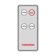TORNADO Wall Fan 18 Inch 4 Blades Remote Black EPS-18R