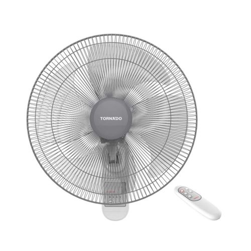 TORNADO Wall Fan 16 Inch 4 Blades Remote White TWF-30