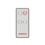 TORNADO Wall Fan 18 Inch 4 Blades Remote White EPS-18RW