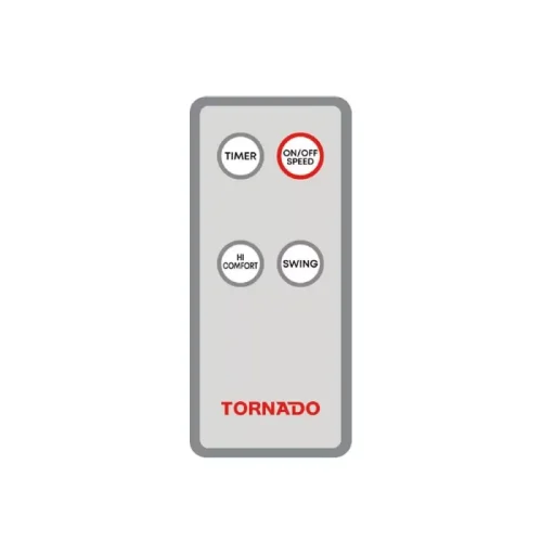 TORNADO Wall Fan 18 Inch 4 Blades Remote White EPS-18RW