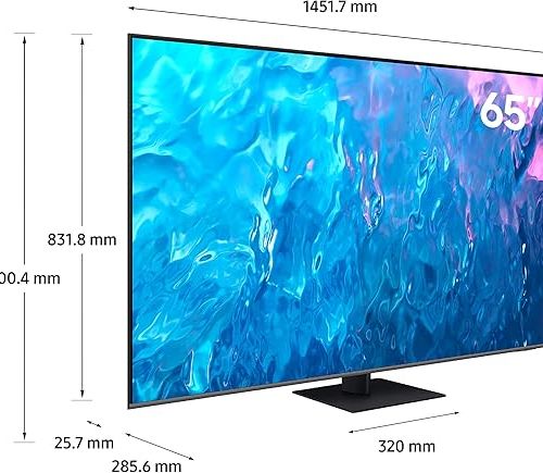 Samsung Smart TV, QLED, Q70C, 65 Inch Titan Gray, 2023, Quantum Processor 4K, Motion Enhancemnet, HDR10+, 65Q70C