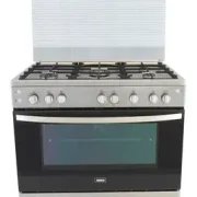 Zanussi Cool Cast Gas Cooker 60*90 cm 5 Burners Freestanding with Fan Full Safety ZCG91236XA