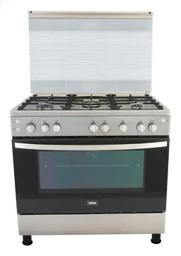 Zanussi Cool Cast Gas Cooker 60*90 cm 5 Burners Freestanding with Fan Full Safety ZCG91236XA