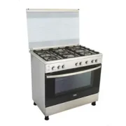 Zanussi Cool Cast Gas Cooker 60*90 cm 5 Burners Freestanding with Fan Full Safety ZCG91236XA