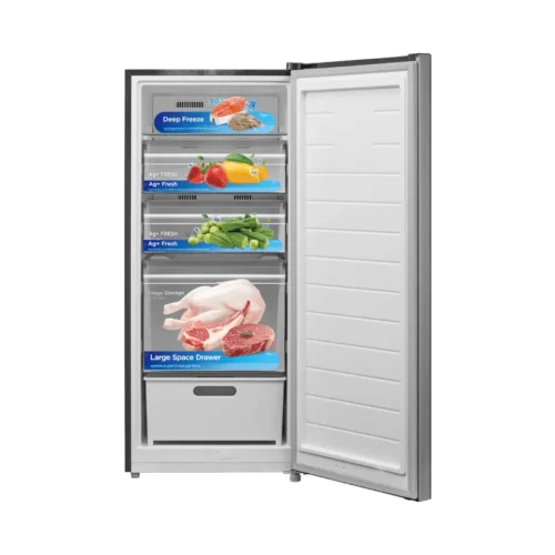 Midea Deep Freezer 174 Liters Silver MDRU255FEN50
