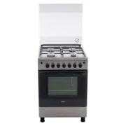 Zanussi Gas Cooker , 4 Burners , Silver ZCG622A6XA