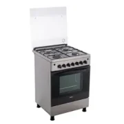 Zanussi Gas Cooker , 4 Burners , Silver ZCG622A6XA