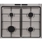 Zanussi Gas Cooker , 4 Burners , Silver ZCG622A6XA