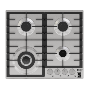 Purity Built-in Gas Hob 4 Eyes 60 Cm Heavy Duty Grids HPT603S