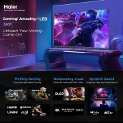 Haier 65 Inch Smart UHD 4K LED Frameless TV With Receiver Built-in H65K80EU