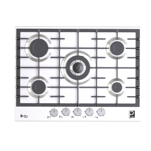 Purity Built In Gas Hob 5 Burners Cast iron 70 cm Stainless HPT713S
