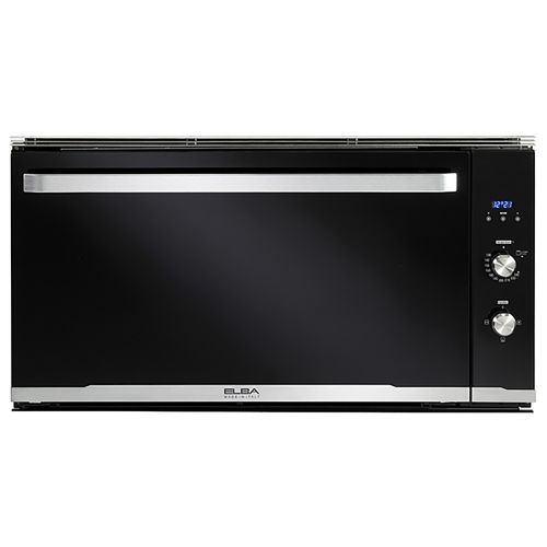Elba Built-In Gas oven with Grill and Fan Digital 90 cm 83L Dark Grey Glass ELIO 910 G