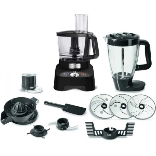 Moulinex Double Force Food Processor 34 Functions 1000 Watt Black FP824825