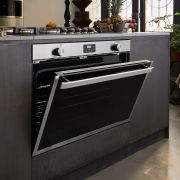 Elba Built-In Gas Oven with Gas Grill 90 cm Digital Touch Control 120 Liter ELIO G90