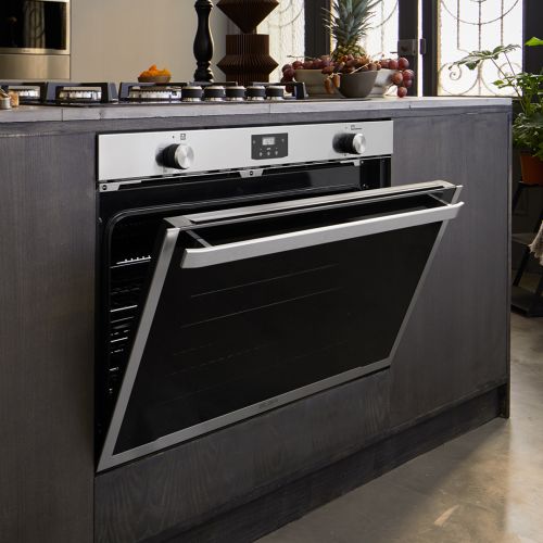 Elba Built-In Gas Oven with Gas Grill 90 cm Digital Touch Control 120 Liter ELIO G90