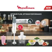 Moulinex Hand Blender – 1000 Watts – 500 ml – White – DD6551EG