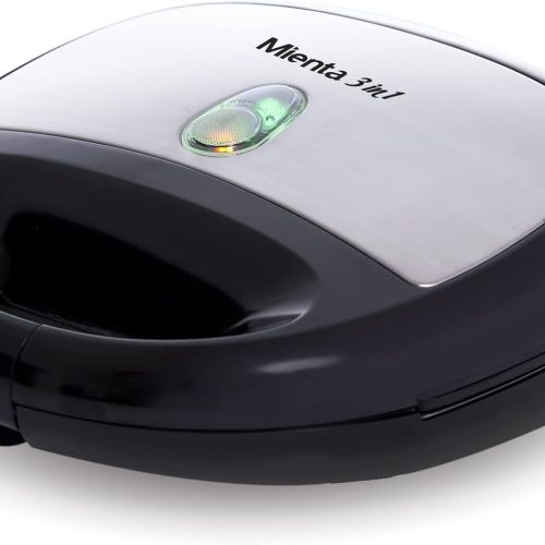 Mienta Sandwich Maker 3in1 750 Watt – Silver – SM27409A