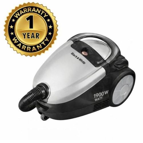 Black & White Bagged Vacuum Cleaner 1900W Copper Motor with HEPA Filter – VC-1900