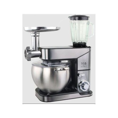 Black & White Stand Mixer 10 Liters – 2000 Watts – 6 Speeds – SC-623C – Silver