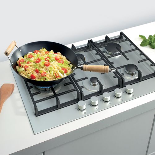 جورينيا مسطح غاز 90 سم 5 شعلة حوامل زهر استانلس ستيل GW9C51X