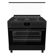 Gorenje Freestanding Gas Cooker 60*90 Cm 5 Burners Cast Iron With Fan Black GGI9C21B