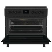 Gorenje Freestanding Gas Cooker 60*90 Cm 5 Burners Cast Iron With Fan Black GGI9C21B