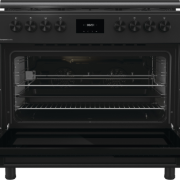 Gorenje Freestanding Gas Cooker 60*90 cm 5 Burners Cast Iron with Fan Black GGI9C20B