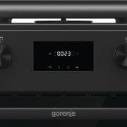 Gorenje Freestanding Gas Cooker 60*90 cm 5 Burners Cast Iron with Fan Black GGI9C20B
