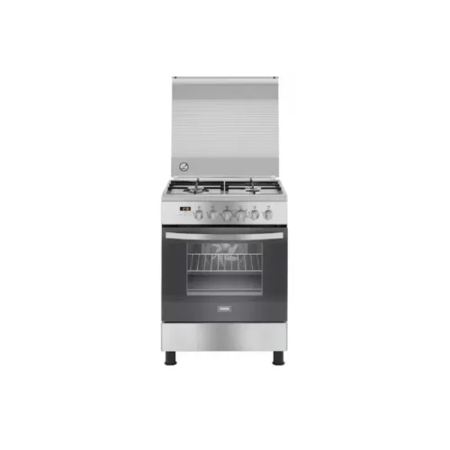 Zanussi Cool Max Cooker 60*60 cm 4 Burners Cast Iron with 2 Fan Safety ZCG64396XB