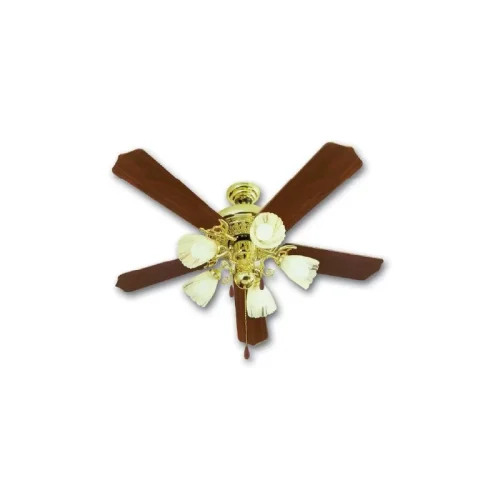 Fresh Victoria Decorative Ceiling Fan 52 Inch Brown Color Victorya-4474