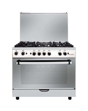 Fresh Elegant Fan Gas Cooker 90 Cm,5 Burners, Stainless Steel 500000793