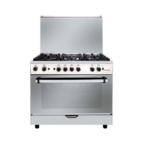 Fresh Elegant Fan Gas Cooker 90 Cm,5 Burners, Stainless Steel 500000793