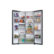 Toshiba Side by Side Refrigerator No Frost 699 L Inverter Black Glass GR-RS905WIA-PGN(22)
