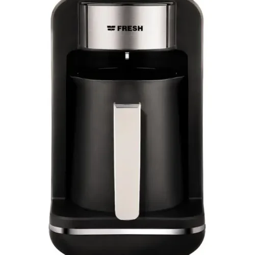 Fresh Turkish Coffee Maker, 400 Watt, 250 ml – Black Silver FCM-TZ-BP
